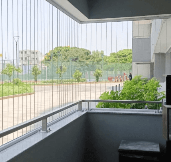 Full Floor-to-Ceiling Balcony Grills
