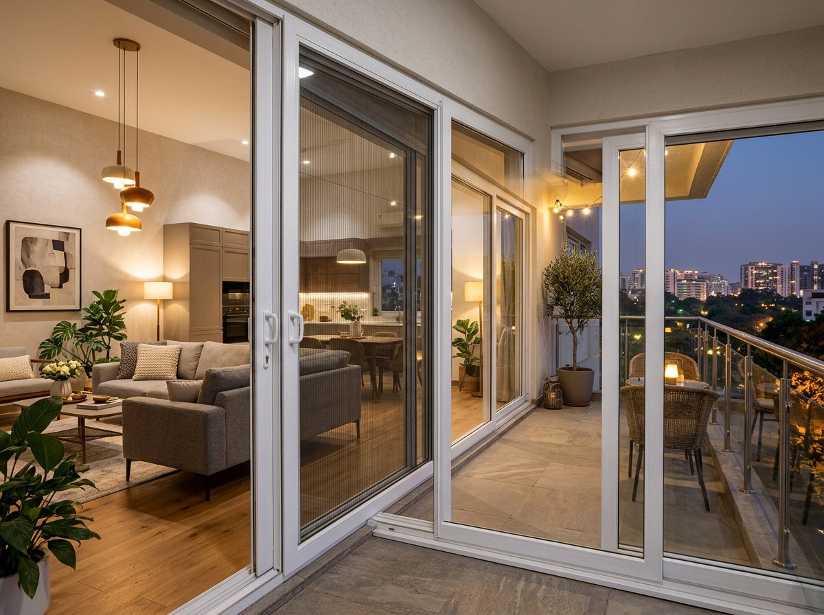 UPVC Sliding Patio Doors with Mosquito Mesh